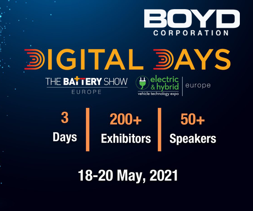 bob电竞在线Boyd Corporation电池显示欧洲2021数字日