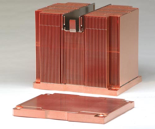 2U散热蒸汽室底座散热器组件，用于服务器应用